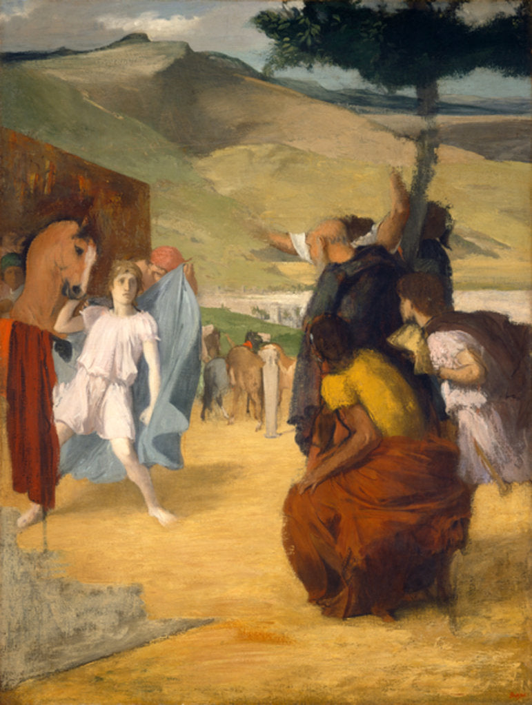 Detail of Alexander and Bucephalus, 1861-2 by Edgar Degas