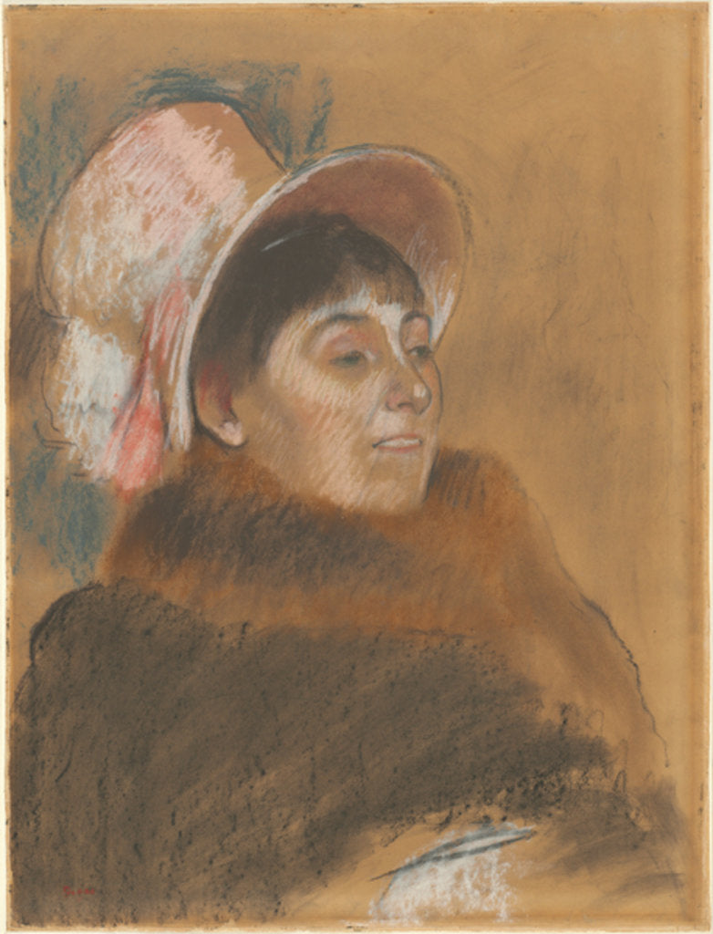 Detail of Madame Dietz-Monnin, 1879 by Edgar Degas