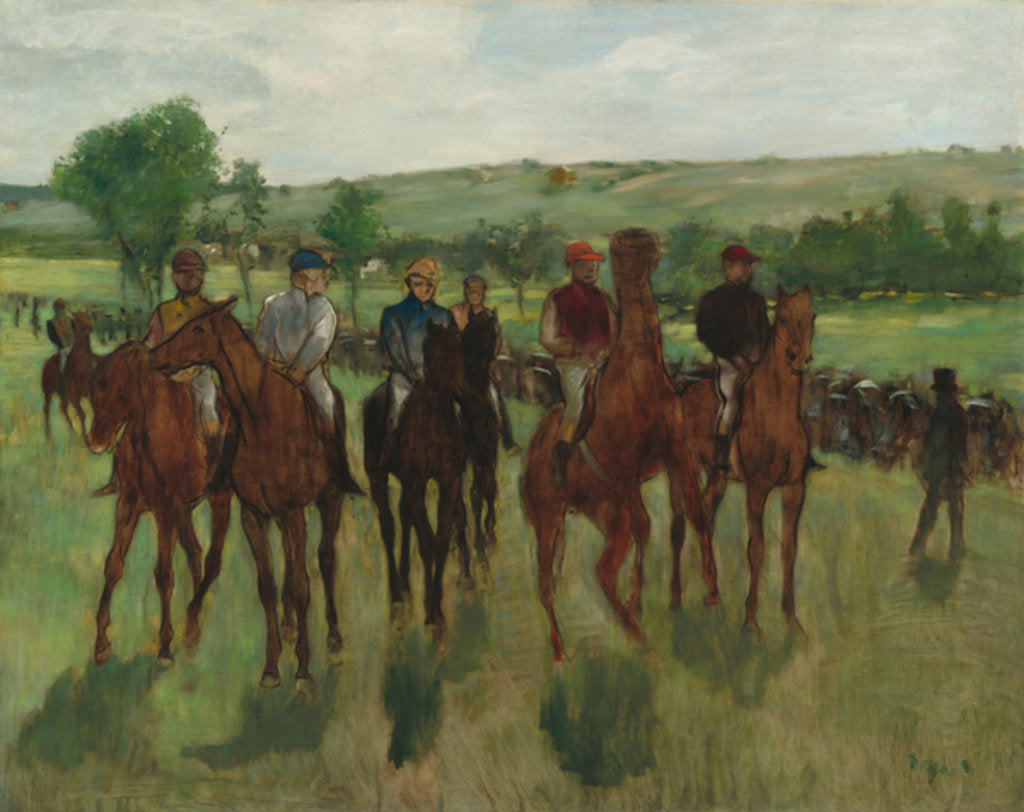 Detail of The Riders, c.1885 by Edgar Degas
