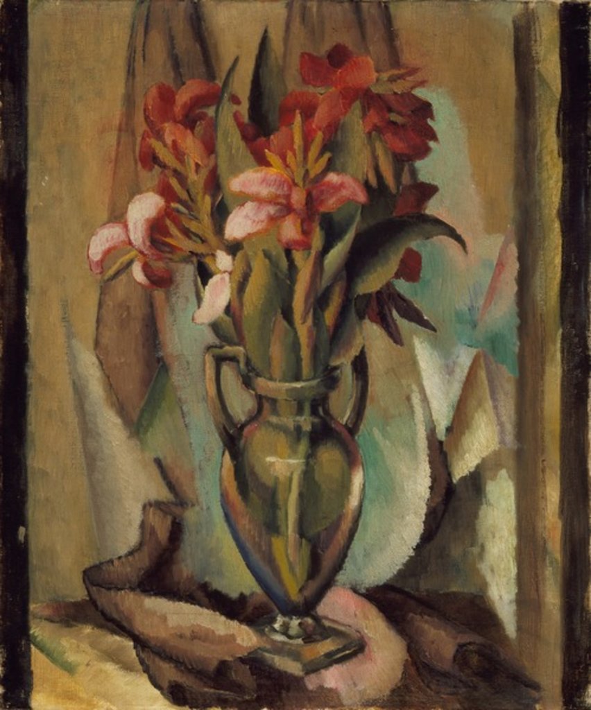 Detail of Flowers in a Handled Vase, 1919-22 by Edward Middleton Manigault