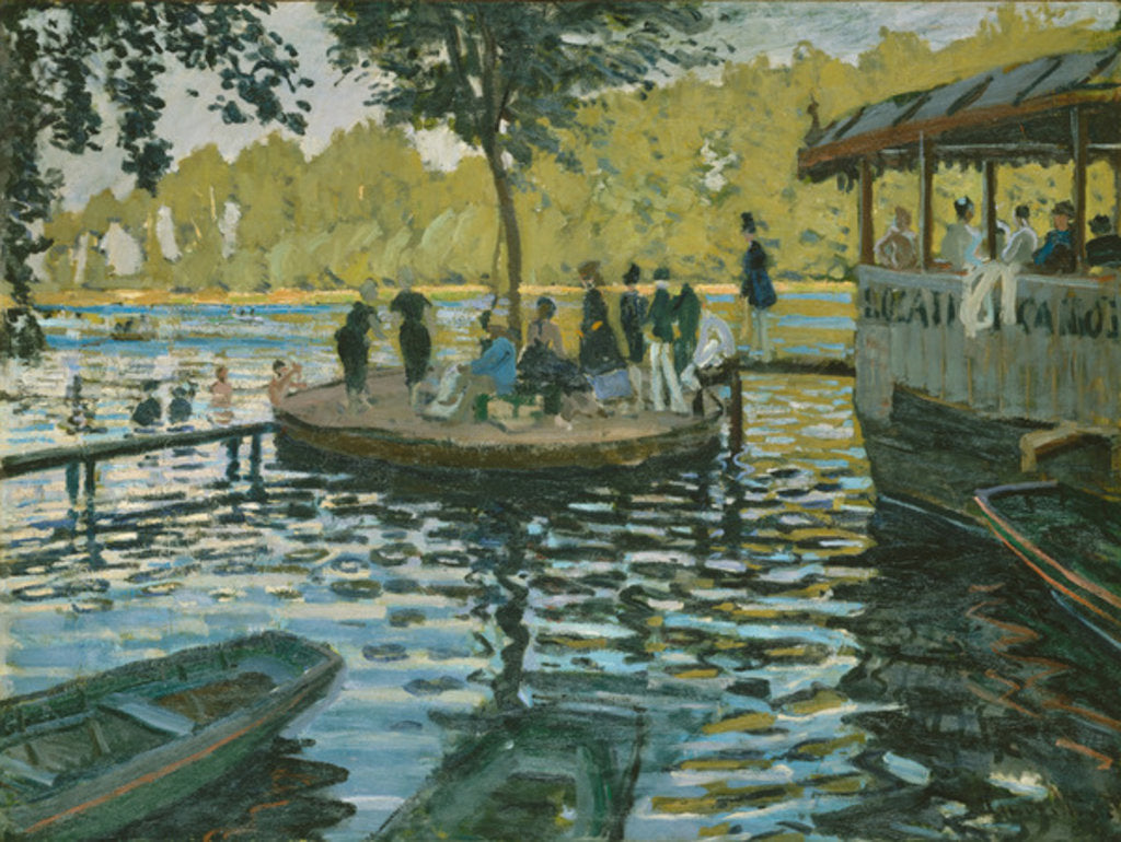 Detail of La Grenouillere, 1869 by Claude Monet