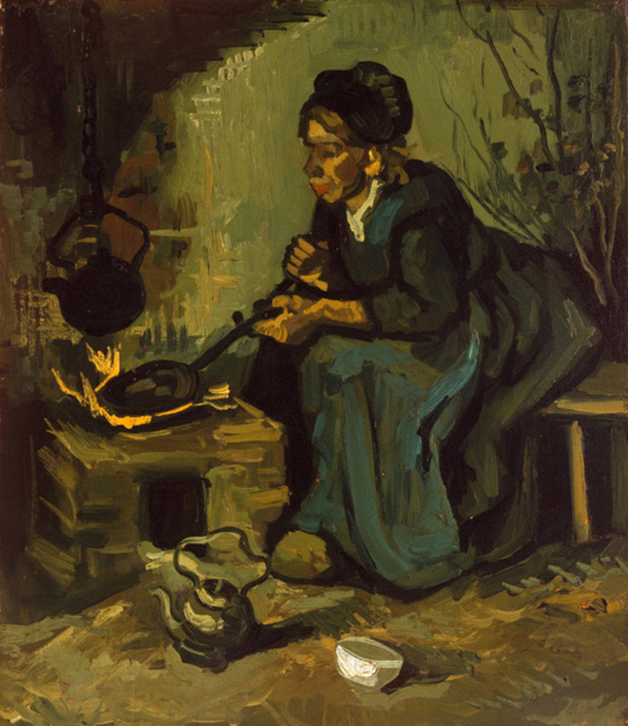 Detail of Peasant Woman Cooking by a Fireplace, 1885 by Vincent van Gogh