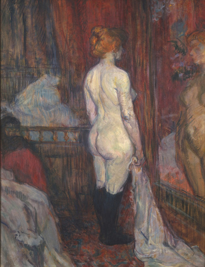 Detail of Woman before a Mirror, 1897 by Henri de Toulouse-Lautrec