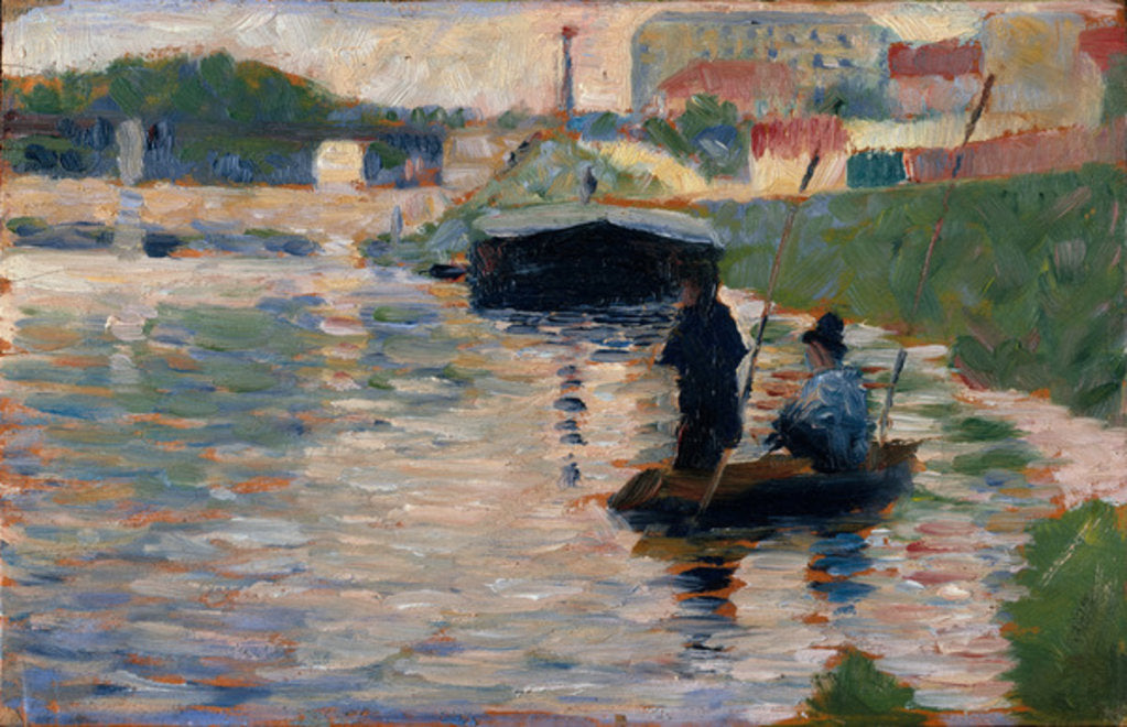 Detail of View of the Seine, 1882-83 by Georges Pierre Seurat