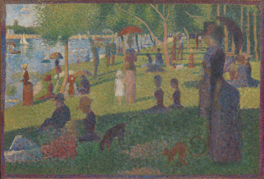 Detail of Study for 'A Sunday on La Grande Jatte', 1884 by Georges Pierre Seurat