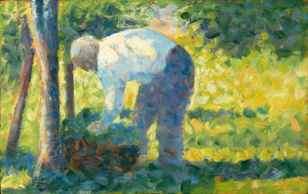 Detail of The Gardener, 1882-83 by Georges Pierre Seurat