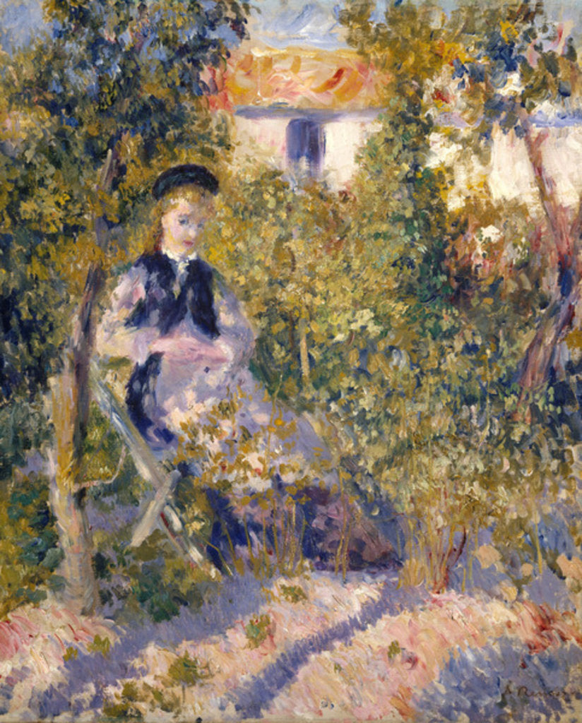Detail of Nini in the Garden, 1876 by Pierre Auguste Renoir