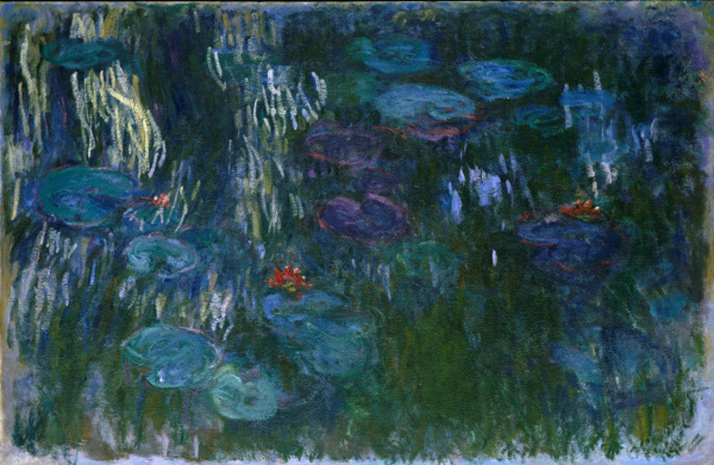 Detail of Water Lilies, 1916-19 by Claude Monet