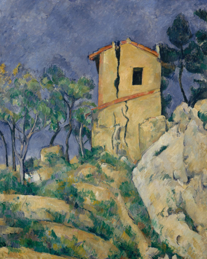Detail of The House with the Cracked Walls, 1892-94 by Paul Cezanne
