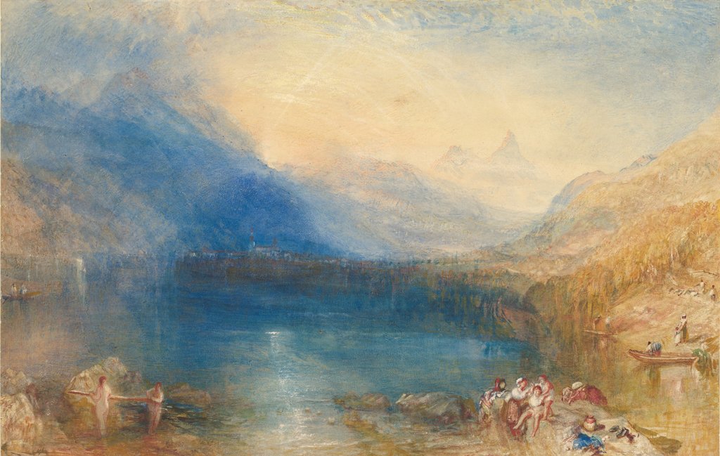 Detail of The Lake of Zug, 1843 by Joseph Mallord William Turner