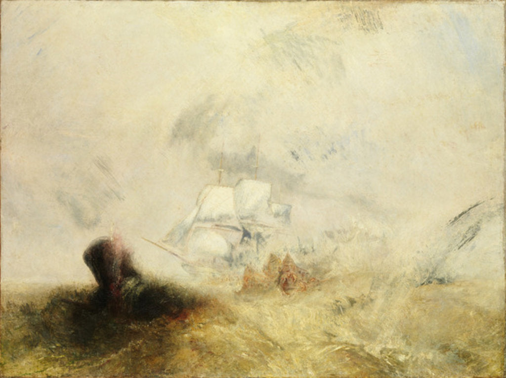 Detail of Whalers, c.1845 by Joseph Mallord William Turner