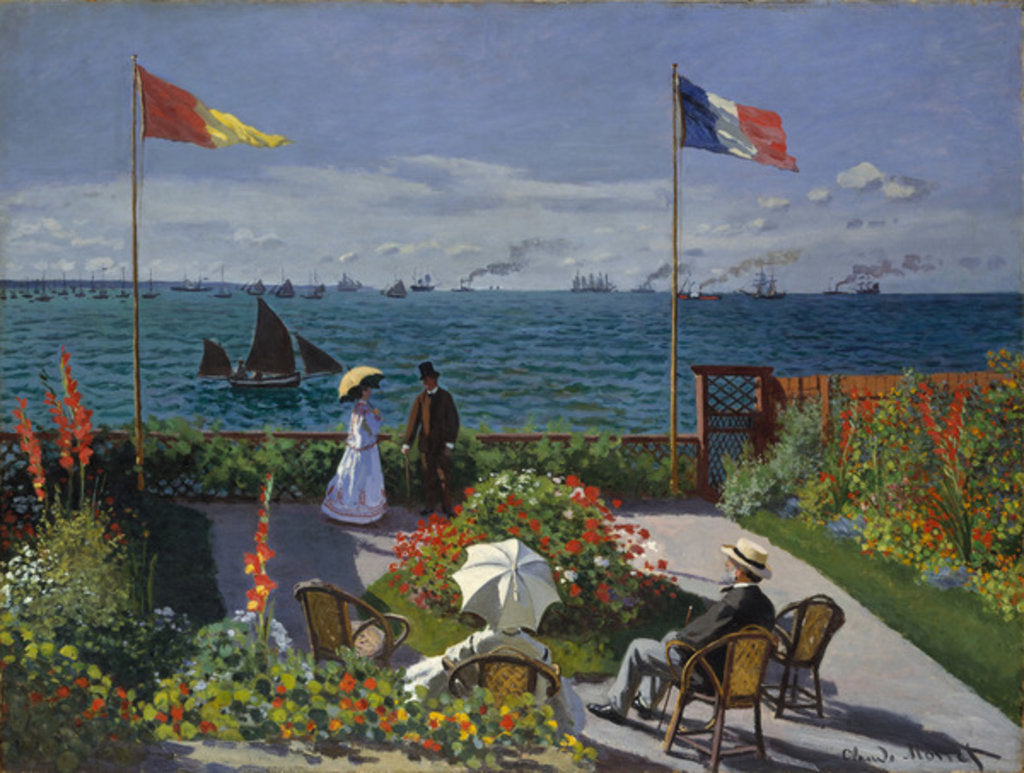 Detail of Garden at Sainte-Adresse, 1867 by Claude Monet