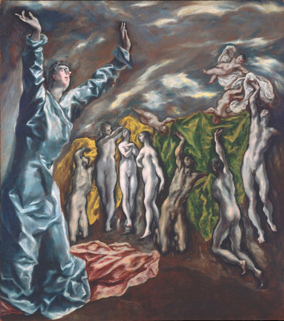 Detail of The Vision of Saint John, c.1609-14 by El Greco