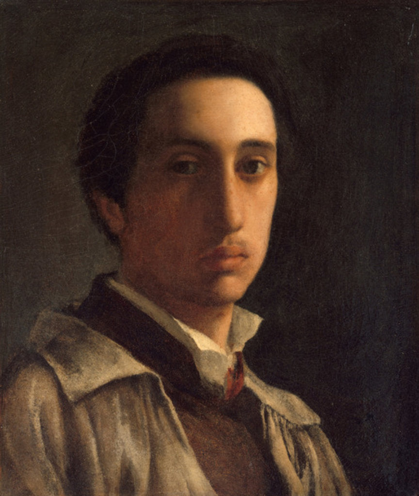 Detail of Self-Portrait, c.1855-56 by Edgar Degas