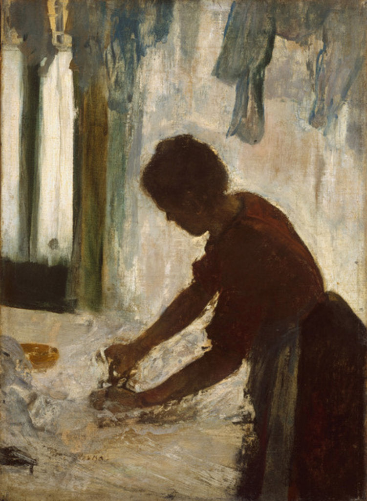 Detail of A Woman Ironing, 1873 by Edgar Degas