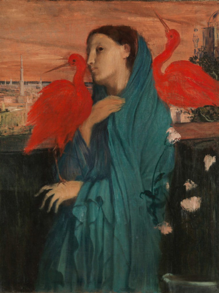 Detail of Young Woman with Ibis, 1860-62 by Edgar Degas