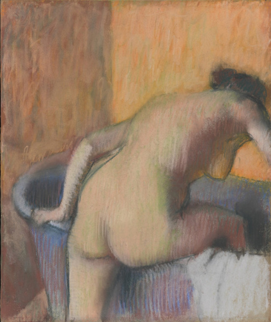 Detail of Bather Stepping into a Tub, c.1890 by Edgar Degas