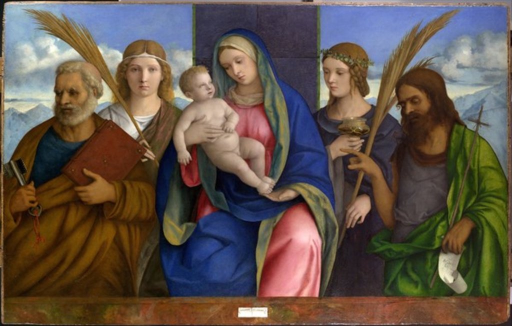 Detail of Madonna and Child with Saints. c.1500 by Giovanni Bellini