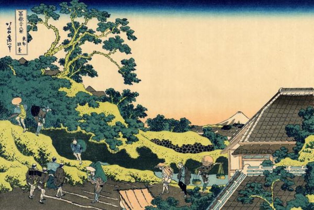 Detail of Fuji from Mishima pass, Edo, c.1830 by Katsushika Hokusai