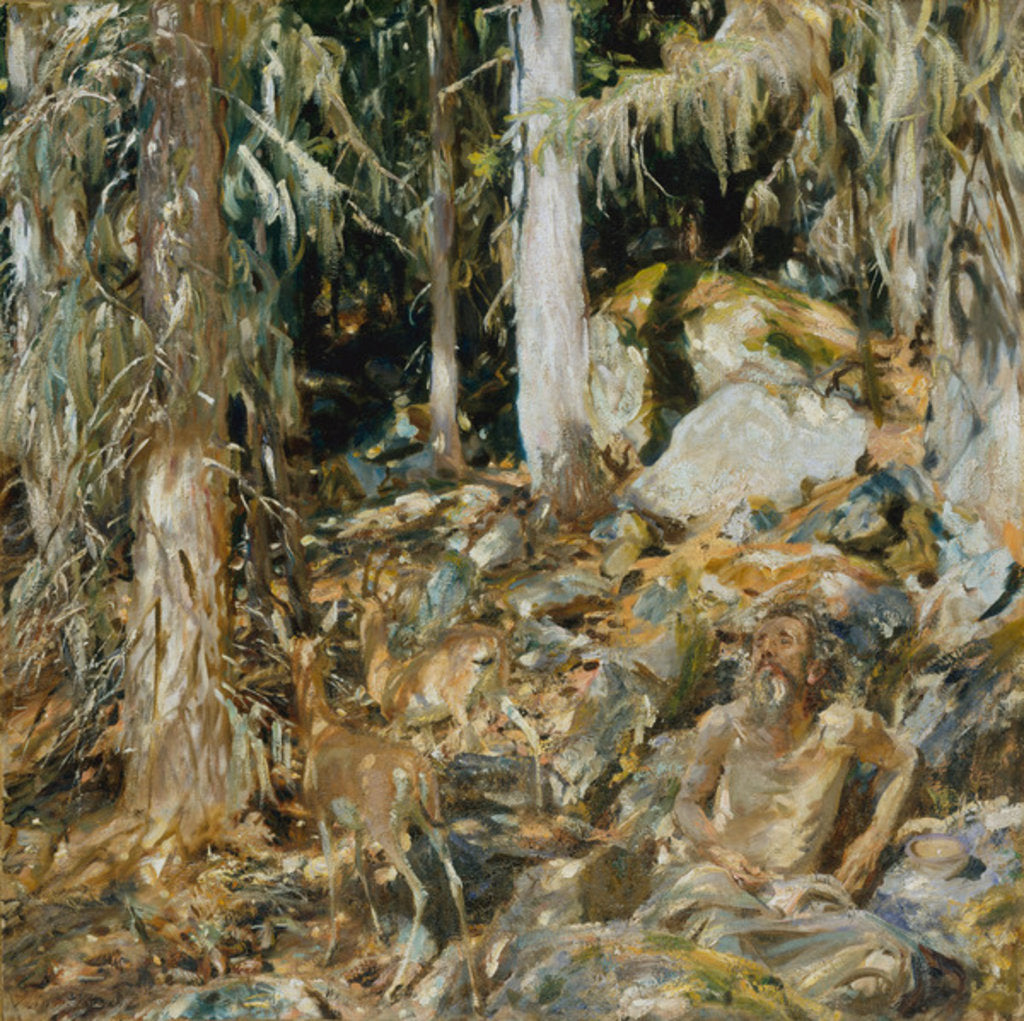 Detail of The Hermit, 1908 by John Singer Sargent