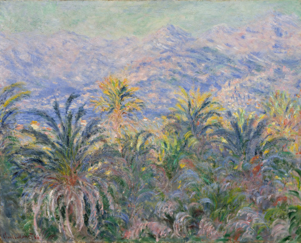 Detail of Palm Trees at Bordighera, 1884 by Claude Monet