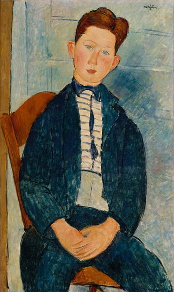Detail of Boy in a Striped Sweater, 1918 by Amedeo Modigliani