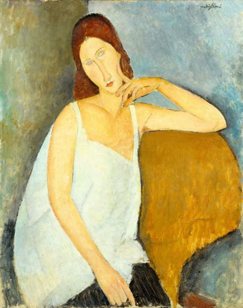 Detail of Jeanne Hébuterne, 1919 by Amedeo Modigliani