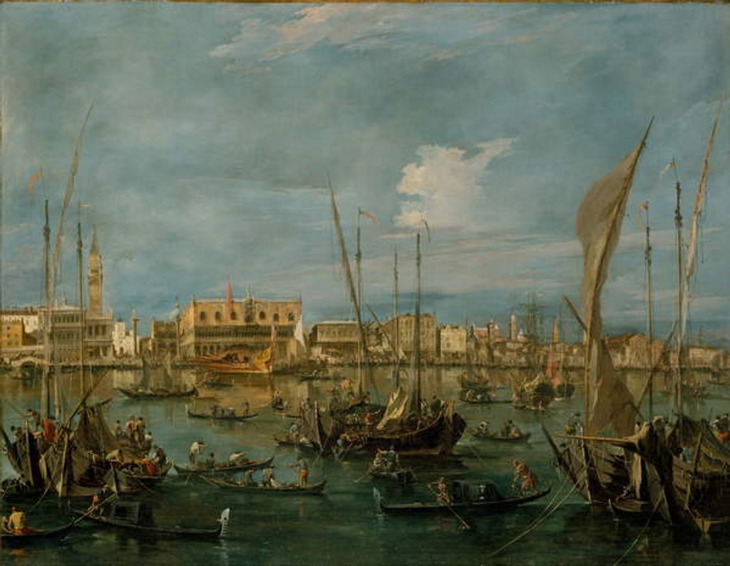 Detail of Venice from the Bacino di San Marco, c.1765 by Francesco Guardi