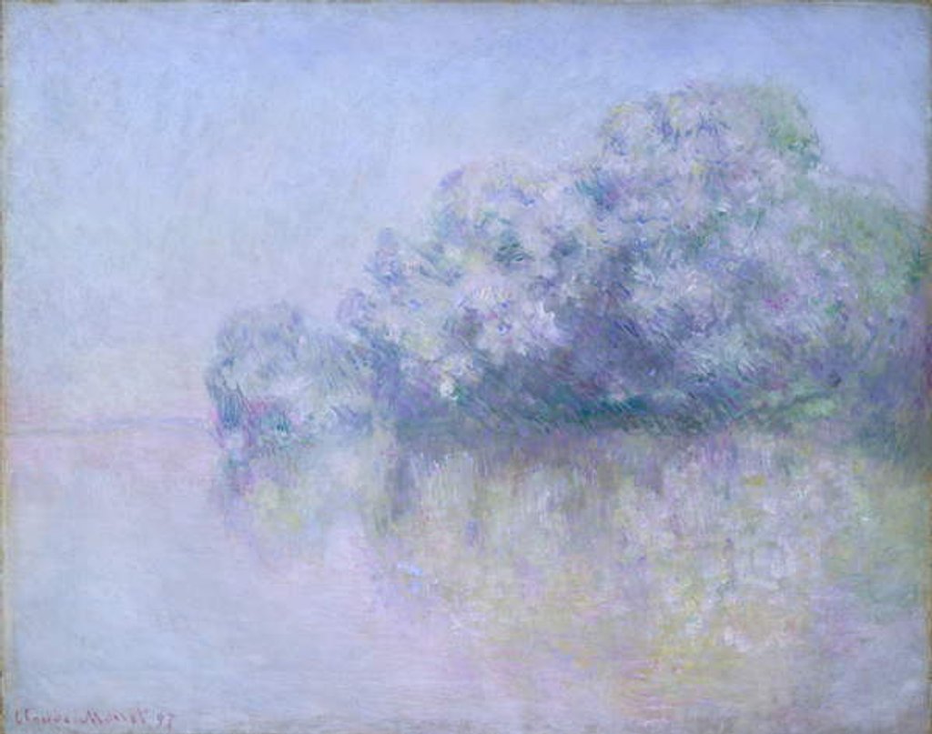 Detail of Île aux Orties near Vernon, 1897 by Claude Monet