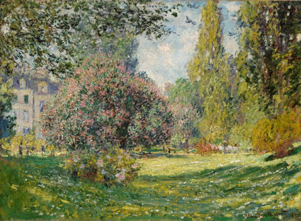 Detail of Landscape: The Parc Monceau, 1876 by Claude Monet