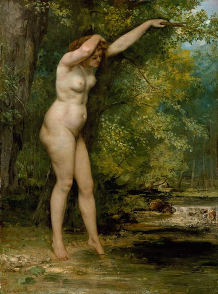 Detail of The Young Bather, 1866 by Gustave Courbet