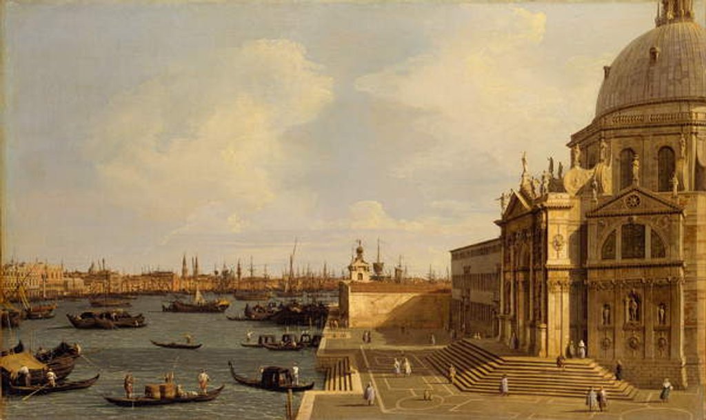 Detail of Venice: Santa Maria della Salute, c.1740 by (1697-1768) Canaletto