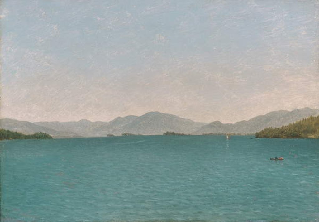 Detail of Lake George, Free Study, 1872 by John Frederick Kensett