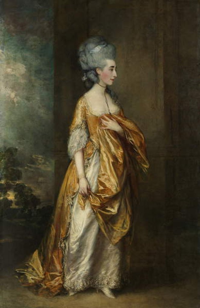 Detail of Mrs.Grace Dalrymple Elliott, 1778 by Thomas Gainsborough