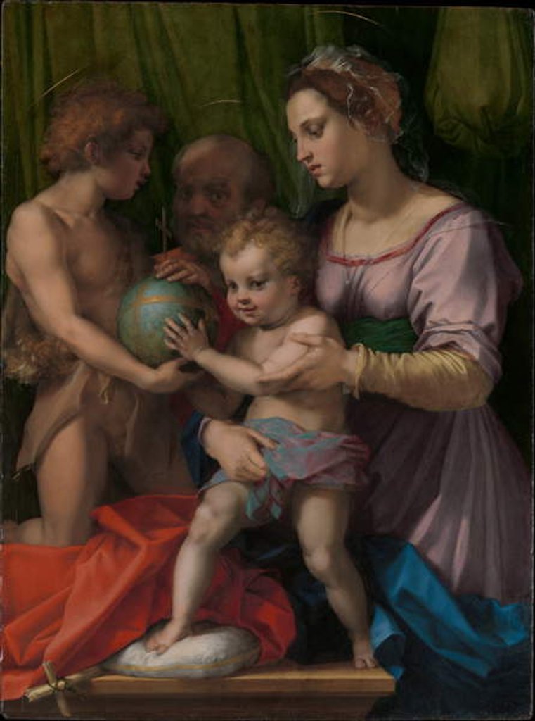 Detail of The Holy Family with the Young Saint John the Baptist, 1528-9 by Andrea del Sarto