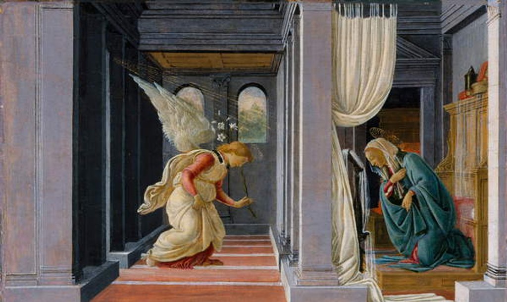 Detail of The Annunciation, c.1485 by Sandro Botticelli