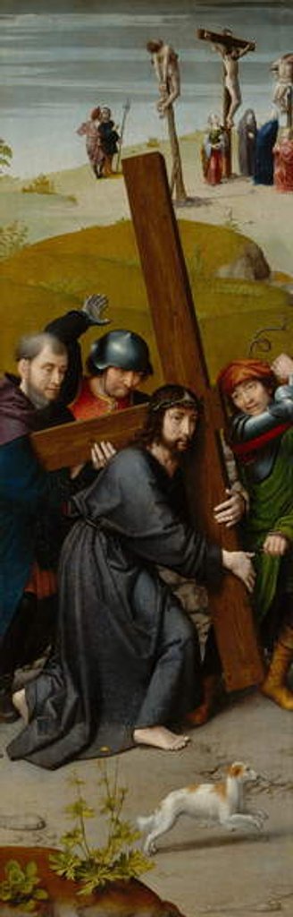 Detail of Christ Carrying the Cross, with the Crucifixion, c.1510 by Gerard David