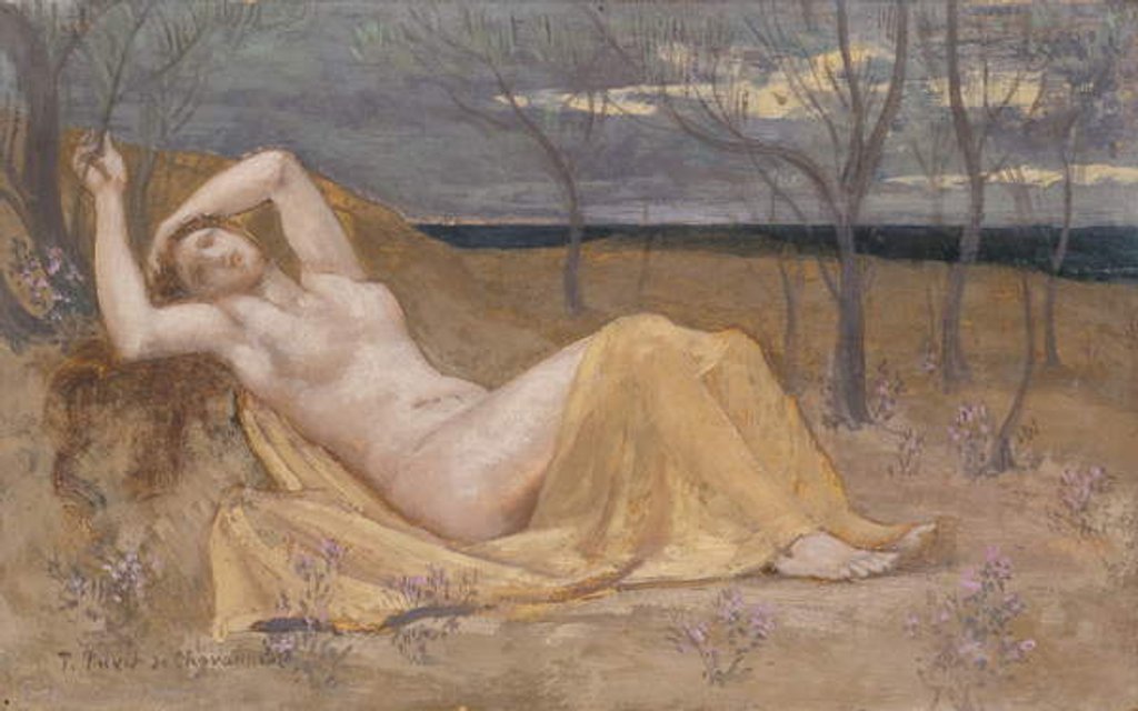 Detail of Tamaris, c.1886-87 by Pierre Puvis de Chavannes