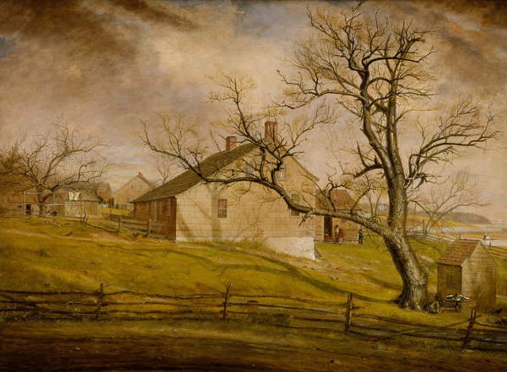 Detail of Long Island Farmhouses, 1862-63 by William Sidney Mount