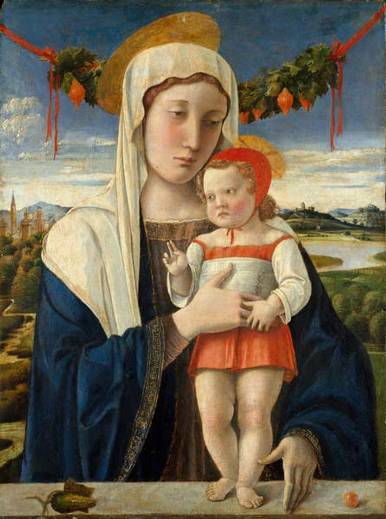 Detail of Madonna and Child, c.1470 by Giovanni Bellini