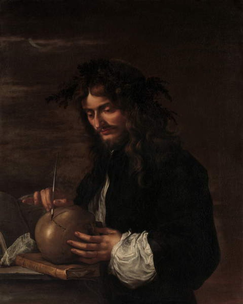 Detail of Self-Portrait, c.1647 by Salvator Rosa
