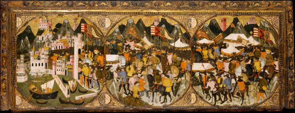 Detail of The Conquest of Naples, 1381–82 by Italian School
