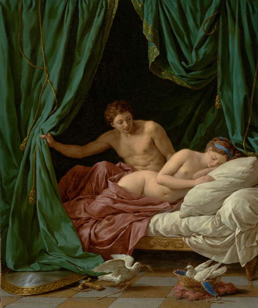 Detail of Mars and Venus, Allegory of Peace, 1770 by Louis Jean Francois I Lagrenee