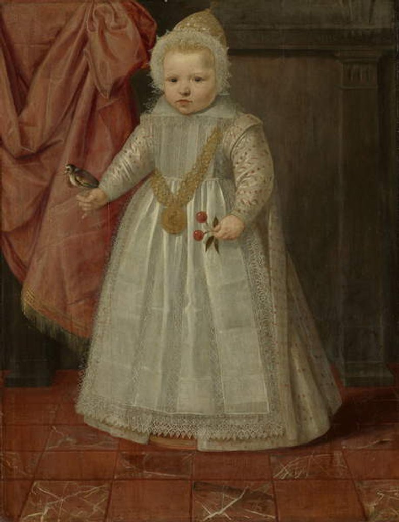 Detail of Portrait of a Boy, possibly Louis of Nassau, 1604 by Netherlandish School
