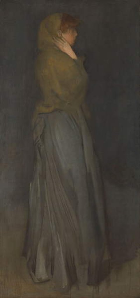 Detail of ‘Arrangement in Yellow and Gray’: Effie Deans, c.1876-78 by James Abbott McNeill Whistler