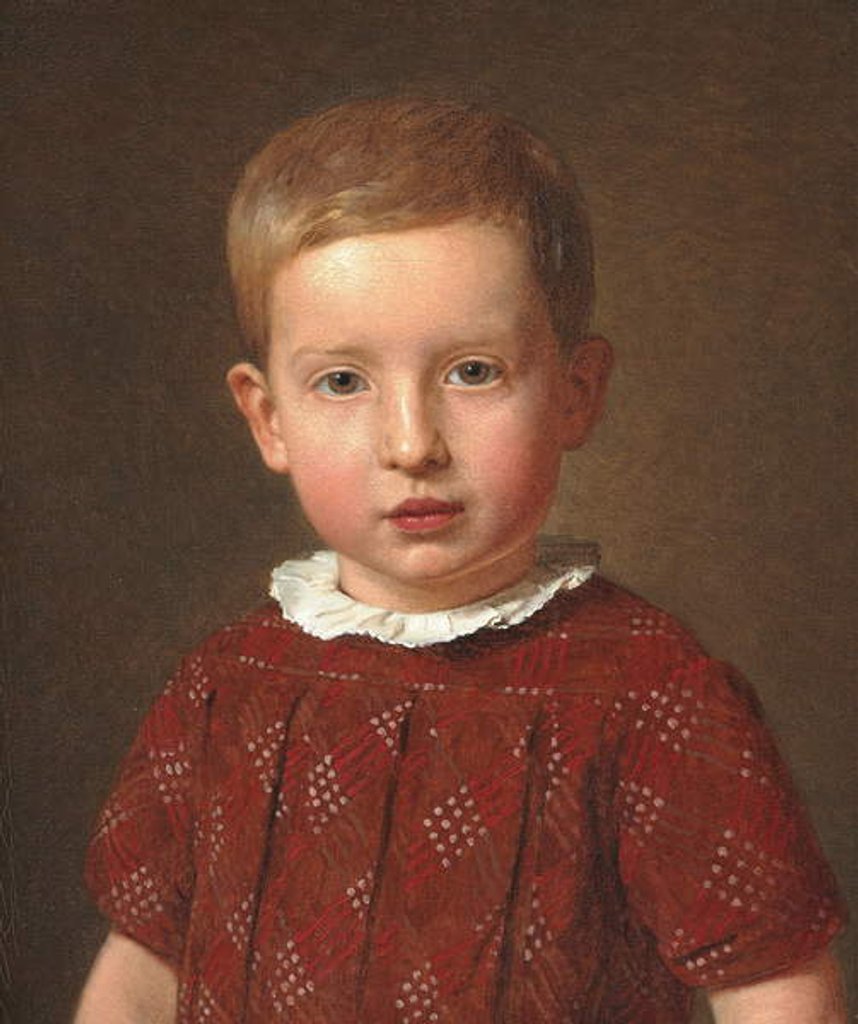 Detail of Johan Jacob Krohn as a child, 1846 by Christen Schjellerup Kobke