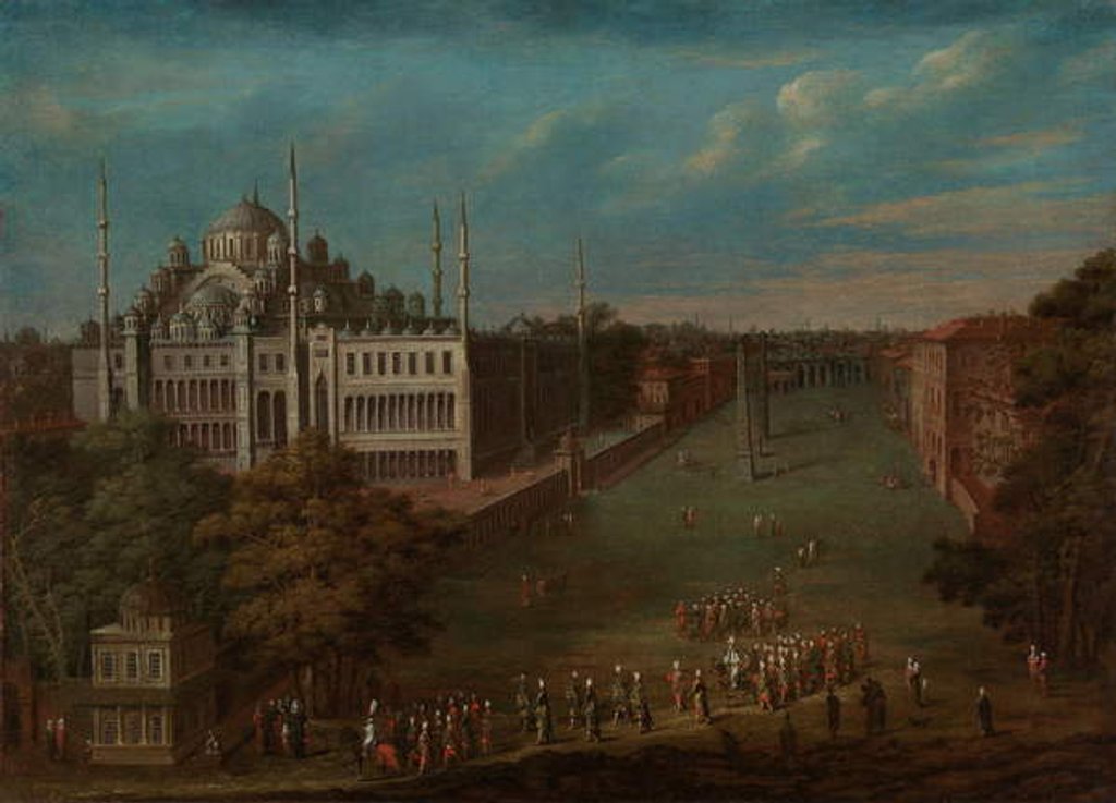Detail of The Grand Vizier Crossing the Atmeydanı, 1720-37 by Jean Baptiste Vanmour