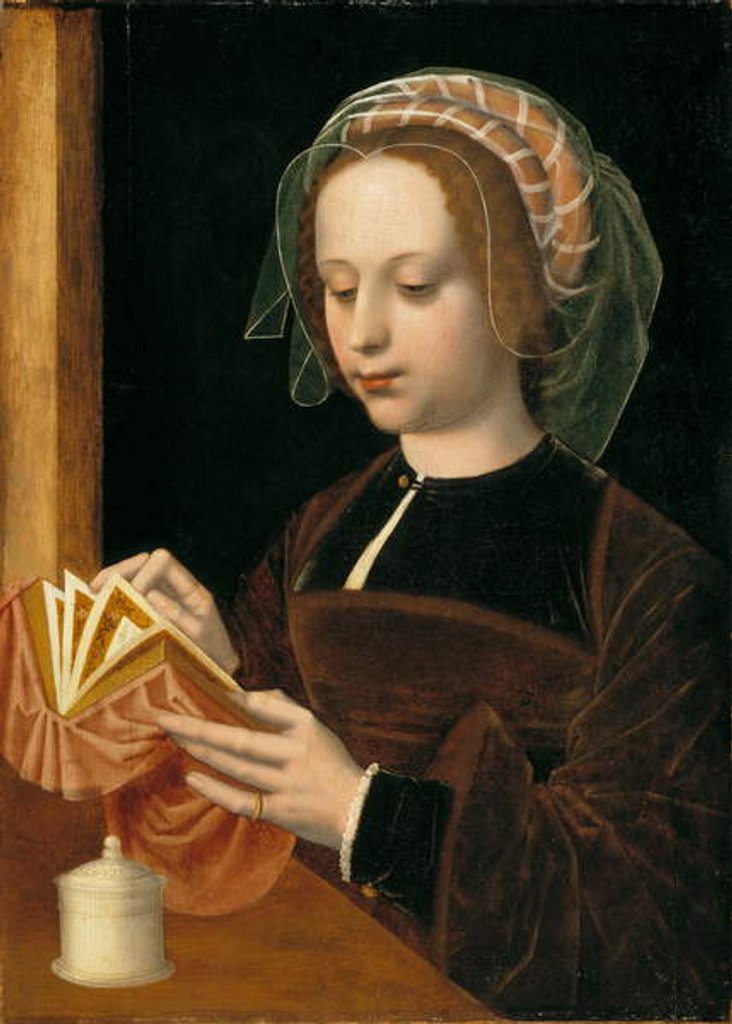 Detail of The Magdalen Reading, c.1530-50 by Ambrosius Benson
