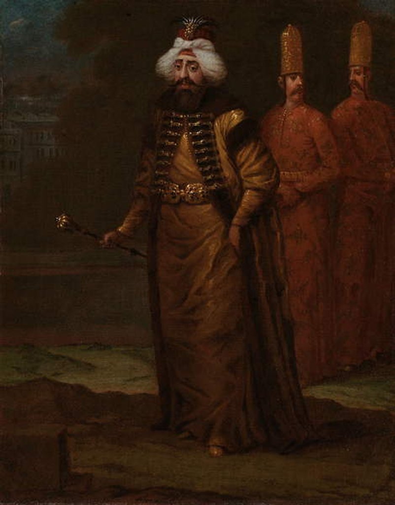Detail of Sultan Ahmed III, c.1727-30 by Jean Baptiste Vanmour