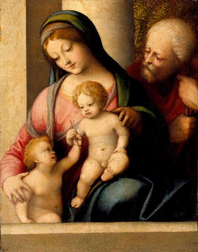 Detail of The Holy Family with the Infant Saint John the Baptist, c.1515 by (c.1489-1534) Correggio